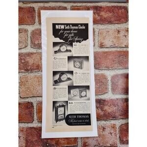 1950 Seth Thomas Clocks‎ Vtg Print Ad